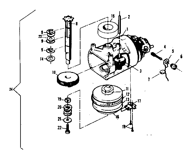 Craftsman 139659030 motor drive assembly diagram