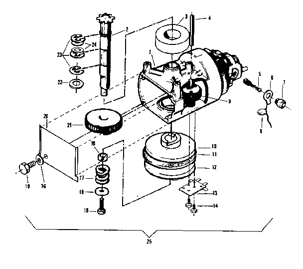 Craftsman 139650100 motor assembly diagram