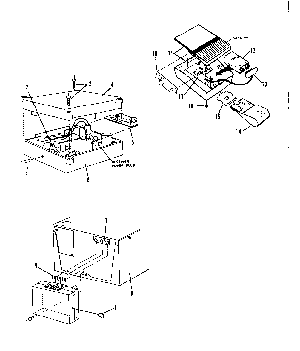 Craftsman 139650100 radio controls and gdo accessories diagram