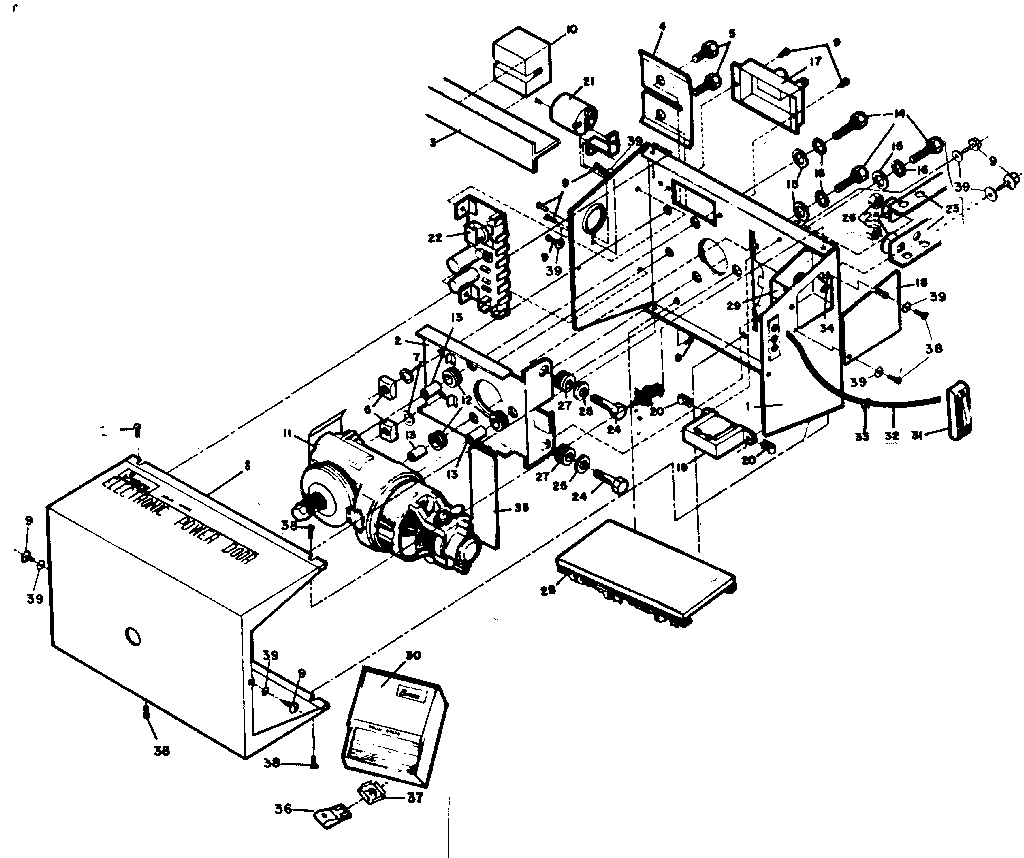 Craftsman 139650520 chassis assembly diagram