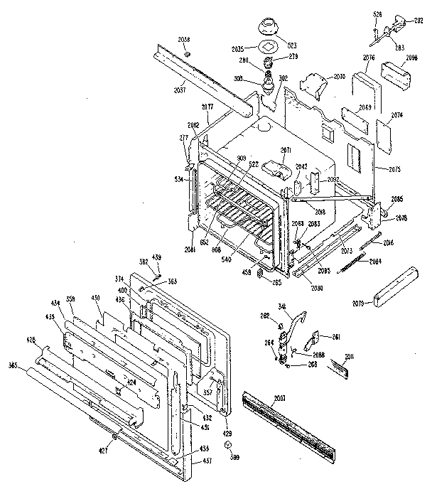 Kenmore 21235(1988) lower oven diagram