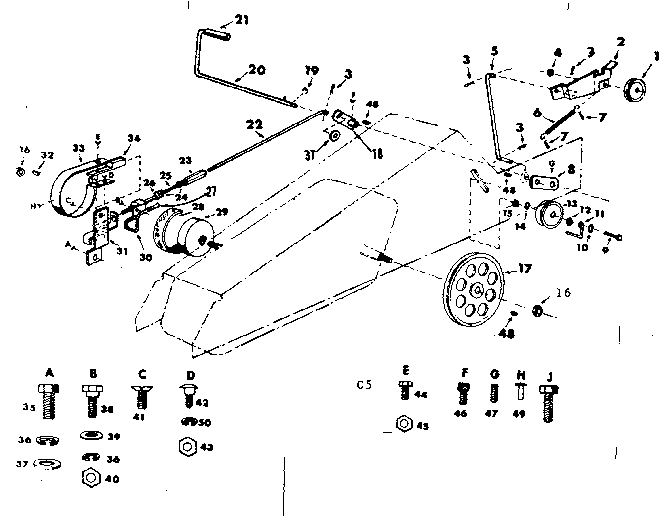 Craftsman 91799421 front axle assembly diagram