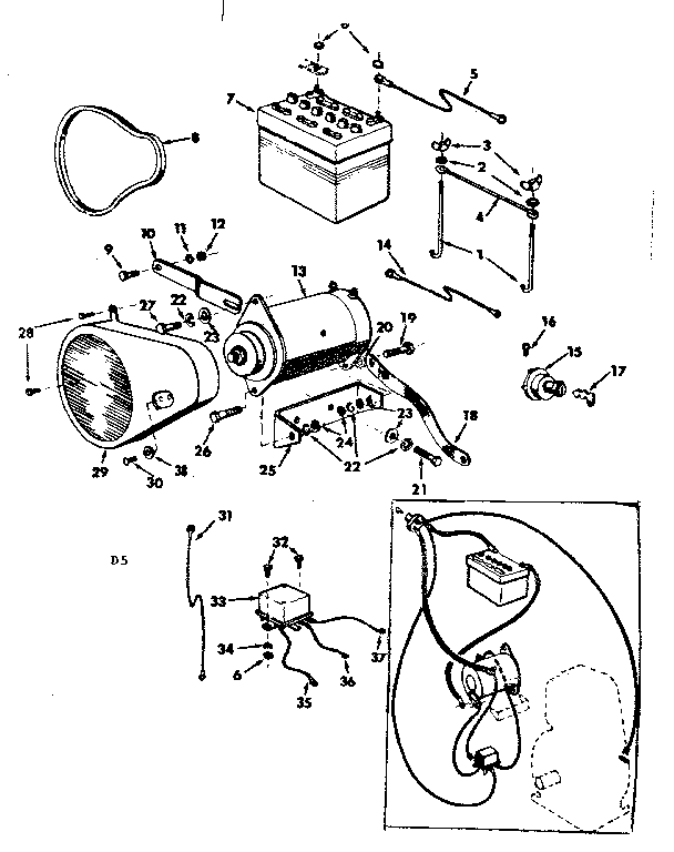 Craftsman 91799421 electrical system diagram