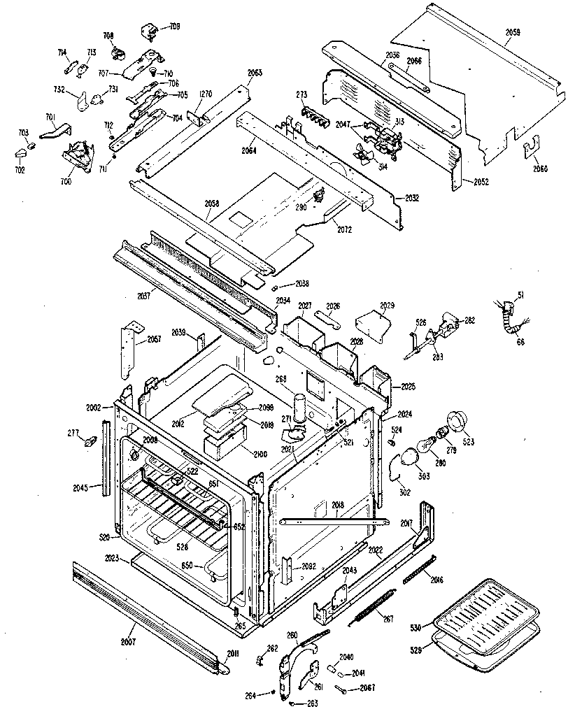 Kenmore 21332 lower oven diagram
