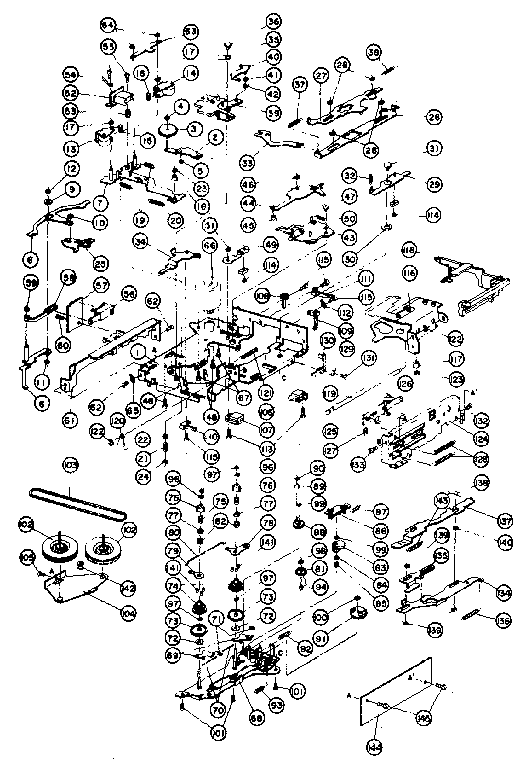 Sanyo FT 590 cassette mechanism diagram