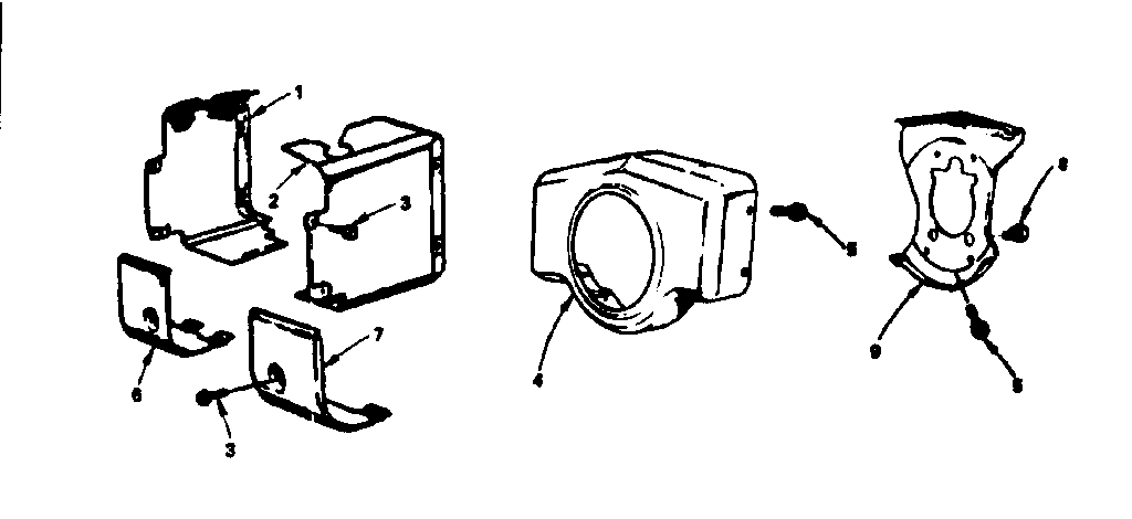Craftsman 917253725 muffler, air guide and housing group diagram