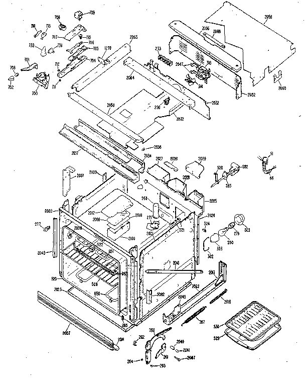 Kenmore 21331(1988) lower oven diagram