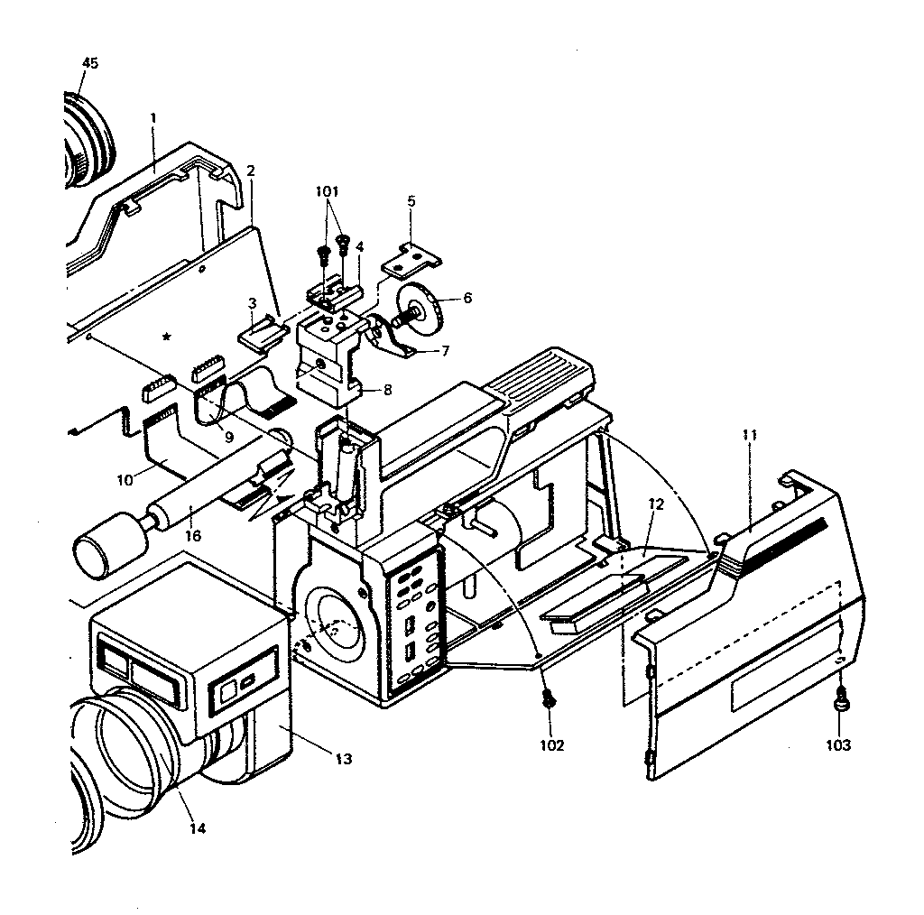LXI 56453880350 left cover assembly diagram