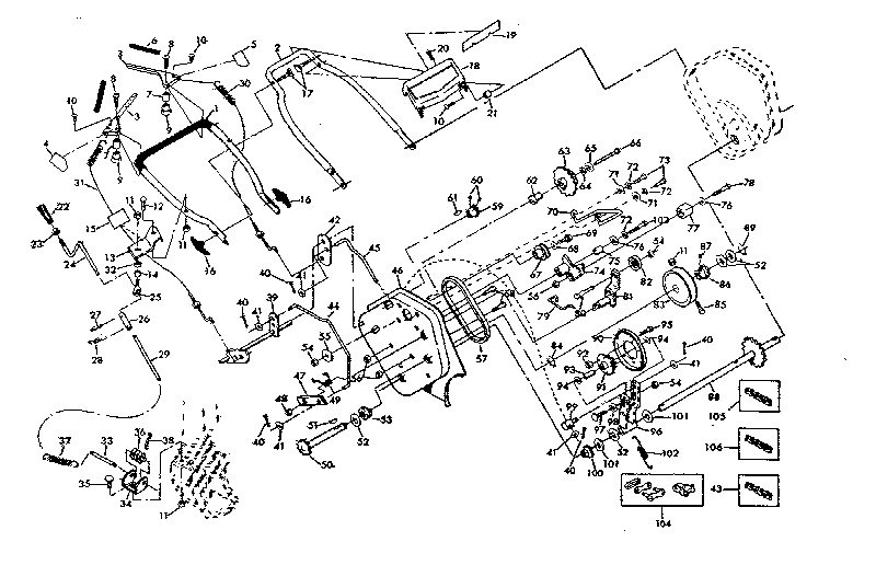 Craftsman 900011 drive case assembly diagram