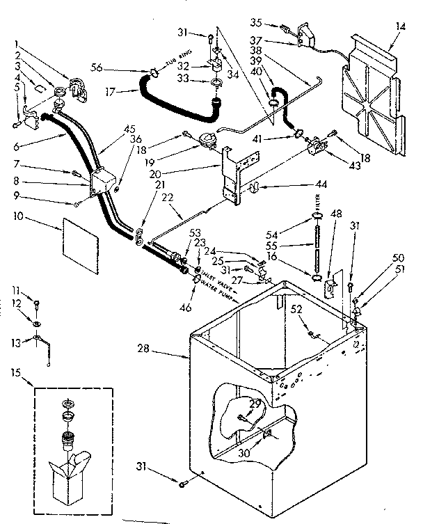 Kenmore 1107433700 cabinet parts diagram