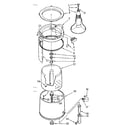 Kenmore 11074410400 tub and basket assembly diagram