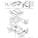 Kenmore 11074410400 top and control assembly diagram