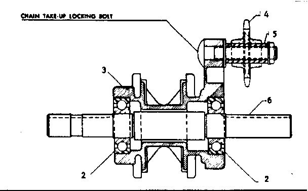 Huebsch 30-30 idler housing assembly diagram