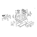 Kenmore 1037886790 control panel and main top section diagram