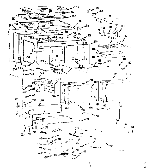 Kenmore 1037966740 body section diagram