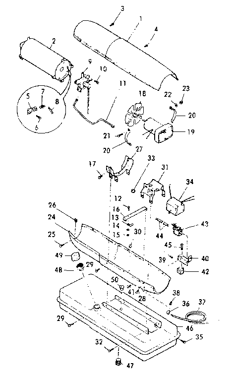 Kenmore 583409940 heater assembly diagram