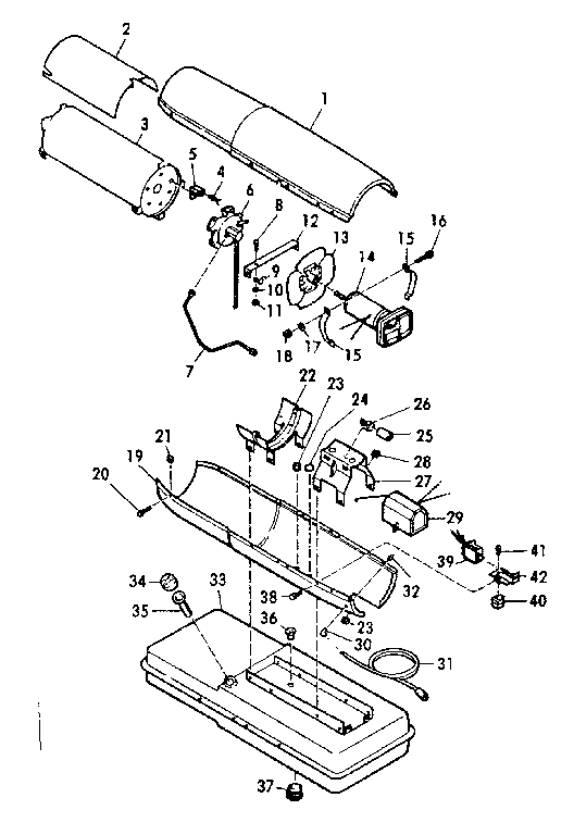 Kenmore 583409950 heater assembly diagram