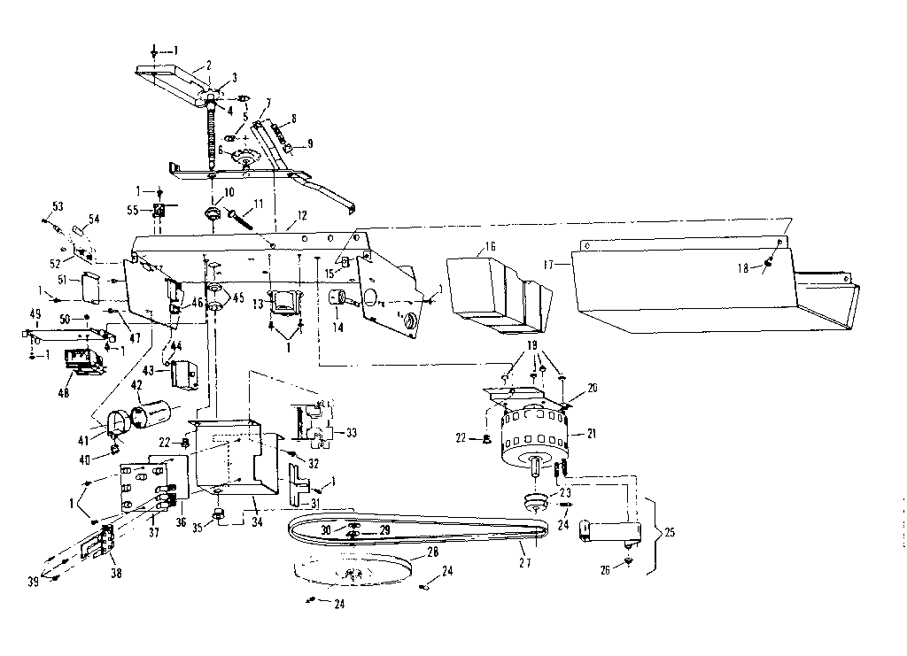 Craftsman 139654030 chassis assembly diagram