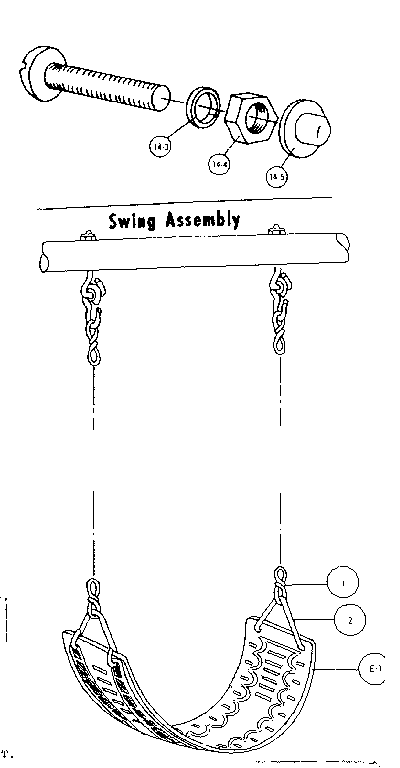 Sears 5127291879 swing assembly diagram