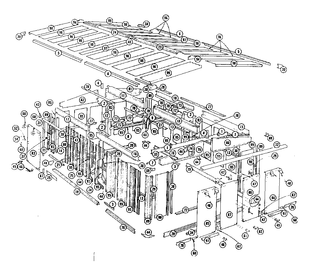 Sears 69660469 replacement parts diagram