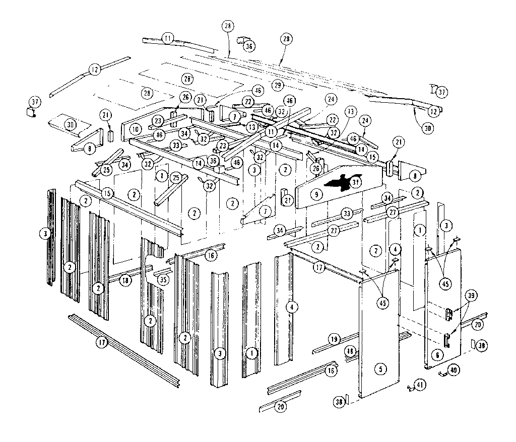 Sears 696606411 replacement parts diagram