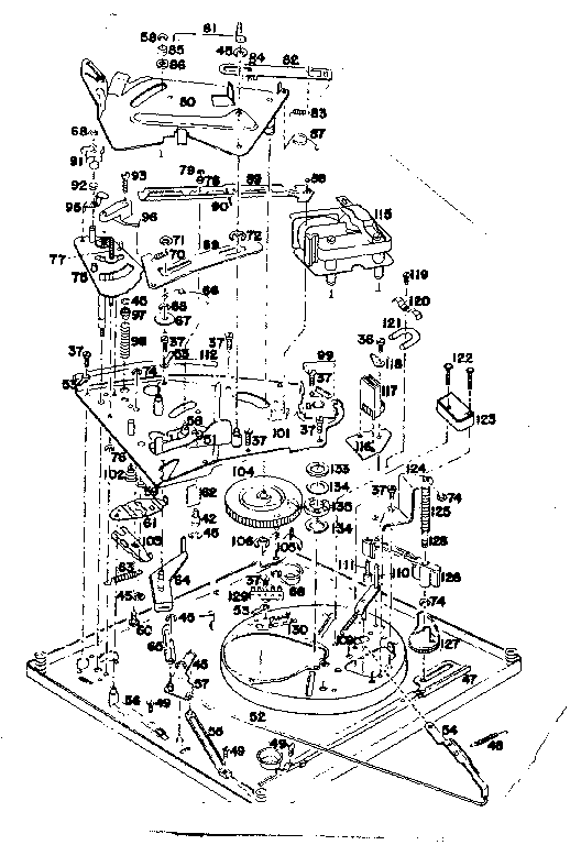LXI 13291852800 record changer diagram