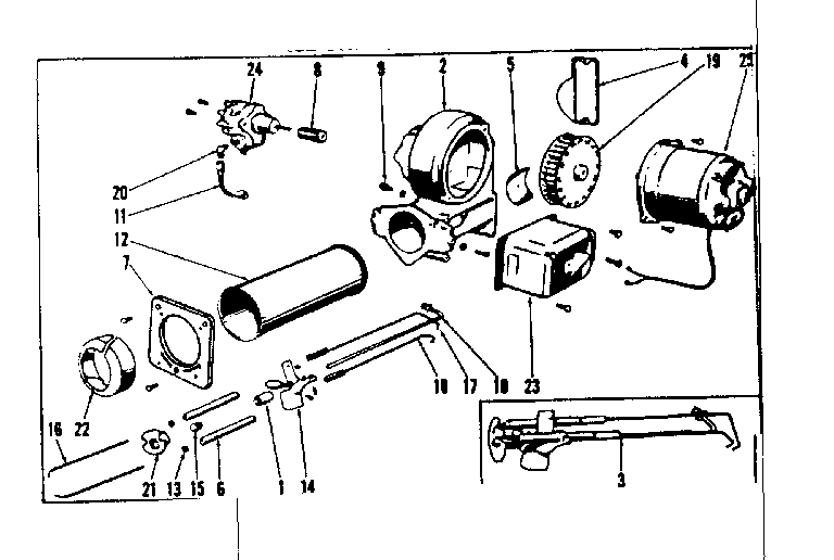 ICP HO-1 oil burner assembly diagram