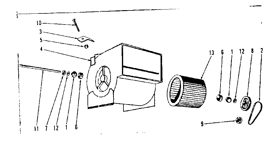 ICP HO-1 blower assembly diagram