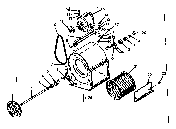 ICP LO-170-3 h-q blower assembly diagram