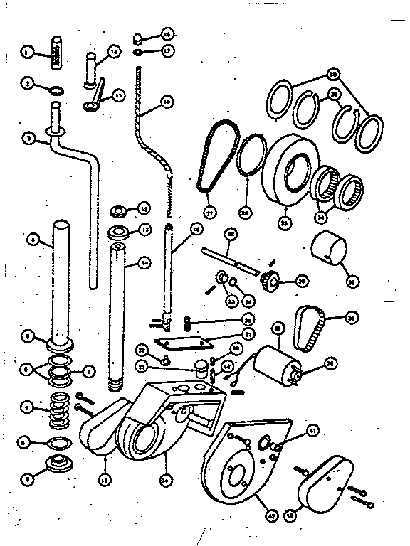 Sears 3391636 drive assembly diagram