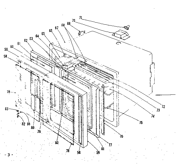 Kenmore 1019126600 oven section diagram