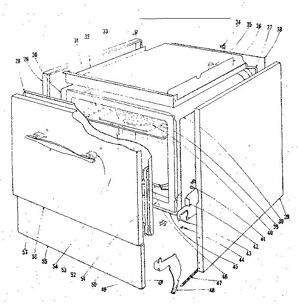 Kenmore 1019306400 body section diagram