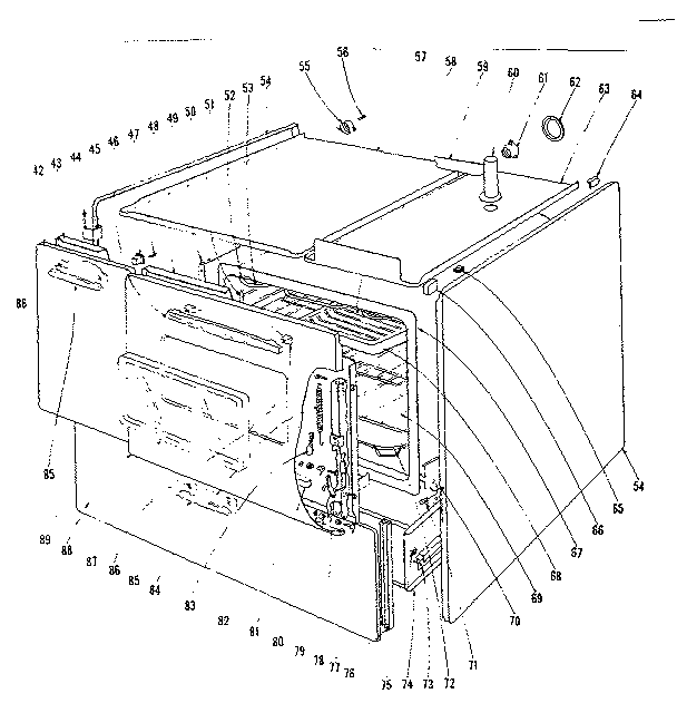Kenmore 1019666601 body section diagram
