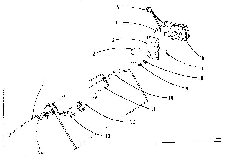 Kenmore 1019666601 accessory - rotisserie diagram