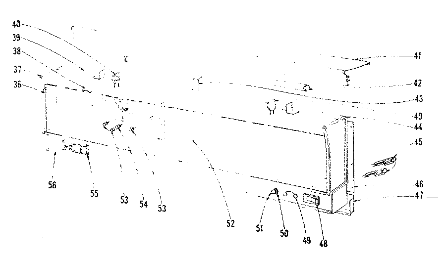Kenmore 1019676500 backguard section diagram