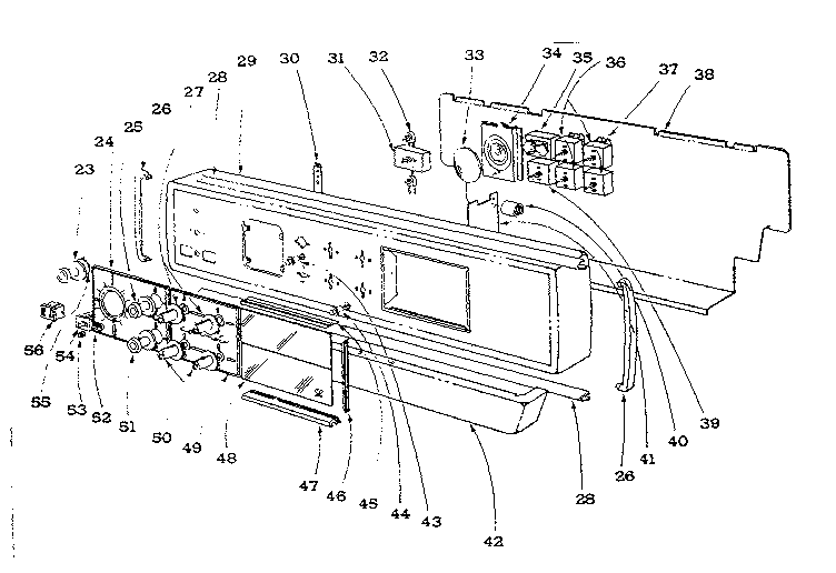 Kenmore 101974597 backguard section diagram