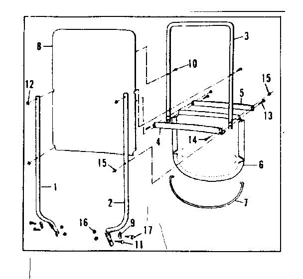 Craftsman 53682240 main frame diagram