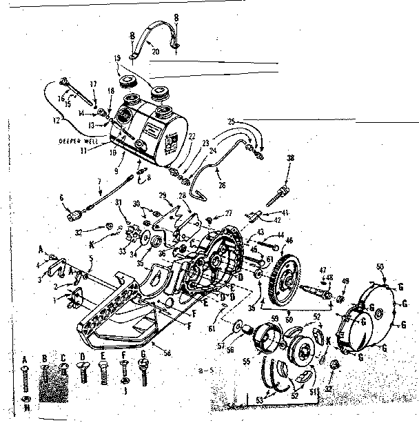 Craftsman 91760051 main frame diagram