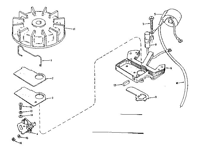 Craftsman 91760051 magneto no. 610659 diagram