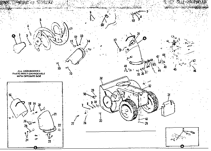 Craftsman 53590100 housing assembly diagram