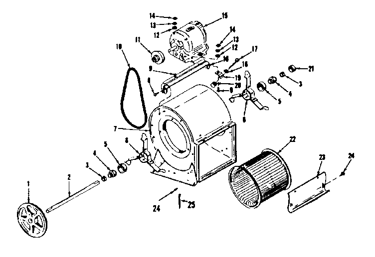 Kenmore 8676479 h-q blower assembly diagram