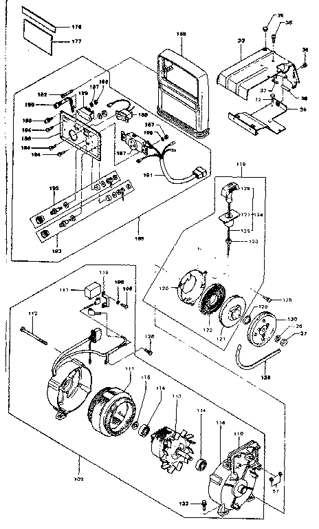 Ihi-Shibaura SG500 generator assembly diagram