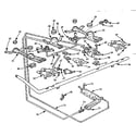 Kenmore 103731621 burner section diagram