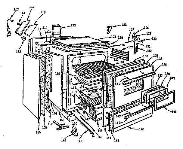 Kenmore 103733610 body section diagram
