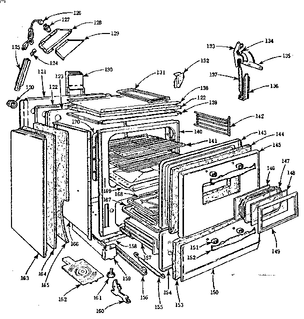 Kenmore 1037486241 body section diagram