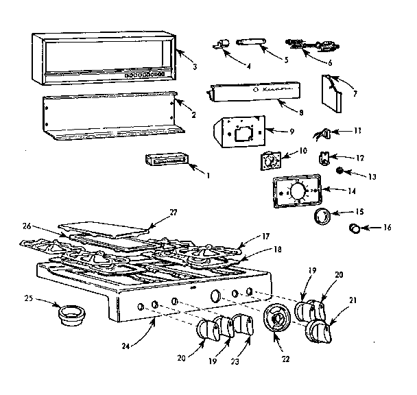 Kenmore 103756620 optional equipment diagram