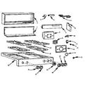Kenmore 103757610 backguard and main top diagram