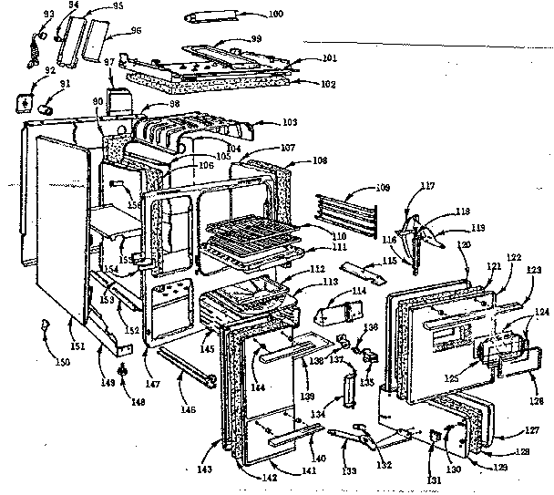Kenmore 103760610 body section diagram