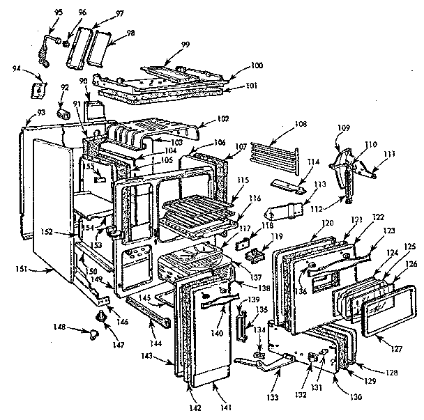Kenmore 103760620 body section diagram