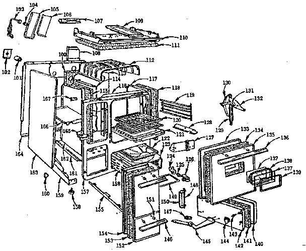Kenmore 103766611 body section diagram
